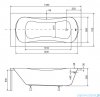 Besco Aria Plus 140x70cm wanna prostokątna z uchwytami #WAA-140-PU